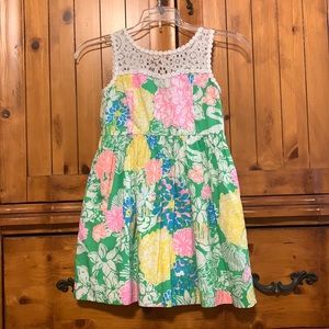 Girls Lilly Pulitzer Dress with pockets.